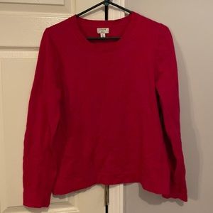 J. Crew pink sweater size large, good condition just needs a good steam :)